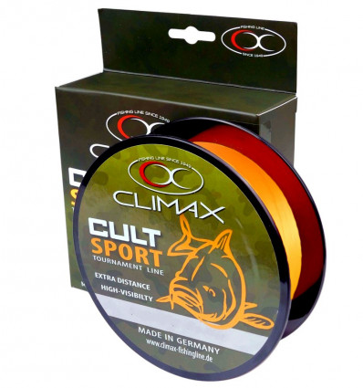 Леска CLIMAX CULT CARP SPORT orange, 1000 м