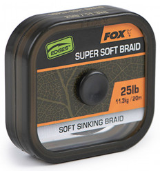 М'який тонучий повідковий матеріал без оболонки Fox Edges Camotex Soft Sinking braid 20 m
