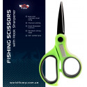 Рыболовные ножницы с точилкой для крючков W4C FISHING SCISSORS WITH HOOK SHARPENER