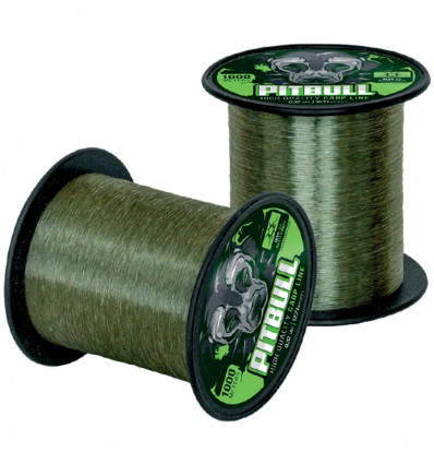 Жилка монофільна Carp Zoom Pitbull High UV Carp Gray 1000 м
