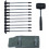 Кілки для намету + Молоток World4Carp Tent Peg Set + Hammer, 21,5 см. набір 10 шт.