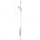 Готовий повідець W4C з волоссям CLASSIC hair rig, гачок WIDE GAPE