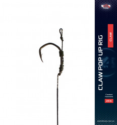 Готовий повідець W4C з волосом CLAW POP UP hair rig, гачок CLAW