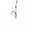 Готовый флюорокарбоновый поводок с мягким волосом W4C FLUOROCARBON HAIR RIG, крючок WIDE GAPE