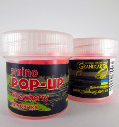 Аміно поп ап one-flavor STRAWBERRY (ПОЛУНИЦЯ) Ø10 мм 15 шт