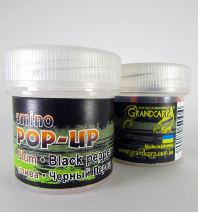 Амино поп ап two-flavor PLUM•BLACK PEPPER (СЛИВА•ЧОРНЫЙ ПЕРЕЦ) Ø10 мм 15 шт