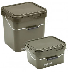 Ведро для рыбалки квадратное с крышкой Trakker Olive Square Container