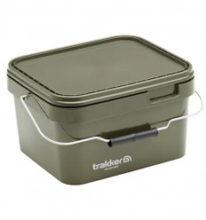 Ведро для рыбалки квадратное с крышкой Trakker Olive Square Container