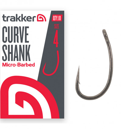 Коропові гачки Trakker Curve Shank Hooks (Micro Barbed), 10 шт.