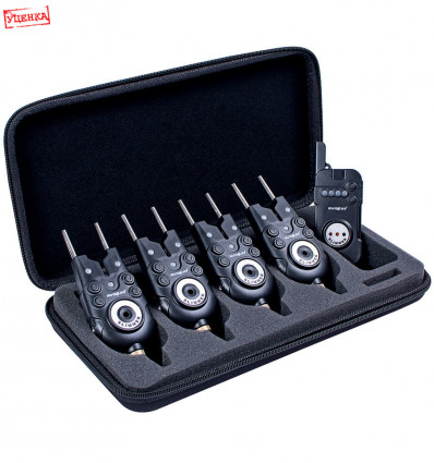 Уцінка! Набір сигналізаторів клювання World4Carp SLIMMER 4+1