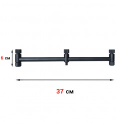 Буз бар на 3 удилища (37 см) с регулировочными контргайками