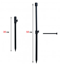 Стойка телескопическая винтовая 30-50 см с дополнительным рычагом