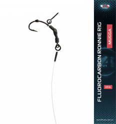 Готовый поводок W4C из флюорокарбона FLUOROCARBON RONNIE RIG (ронни риг), крючок MUGGA