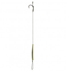 Готовий повідець W4C з волоссям POP UP hair rig, гачок WIDE GAPE