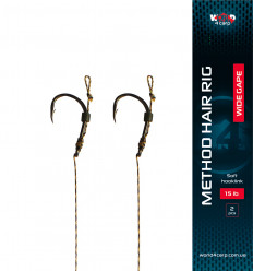 Готовий повідець W4C з волоссям METHOD hair rig, гачок WIDE GAPE