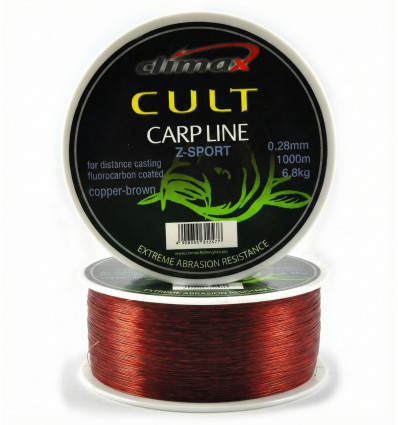 Леска CLIMAX CULT CARP LINE Z-SPORT cooper-brown