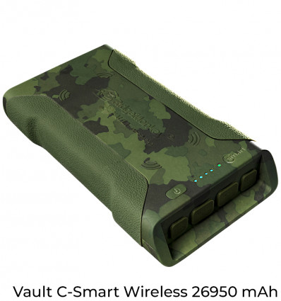 Повербанк із бездротовою зарядкою Ridge Monkey Vault C-Smart Wireless camo 26950 mAh