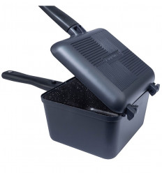 Набір каструля - пательня Ridge Monkey Connect Deep Pan & Griddle Granite Edition