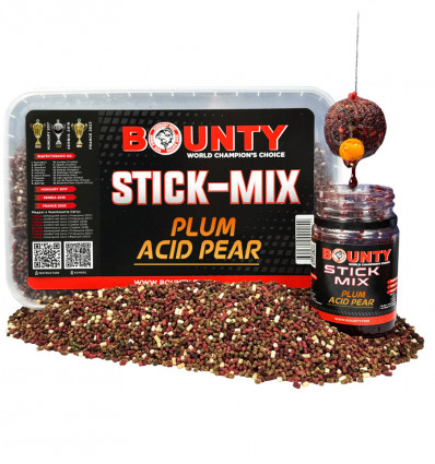 Стік-мікс BOUNTY PLUM ACID PEAR, 500 г + 60 мл ліквід