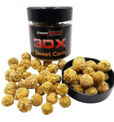 Бойлы насадочные Carp Drive 3DX Сладкая Кукуруза (Sweet Corn) mix 12–14 мм, 100 г