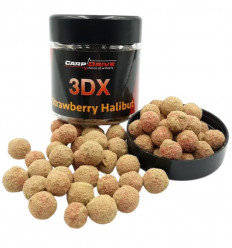 Бойли насадочні Carp Drive 3DX Полуниця Халібут (Strawberry Halibut) mix 12–14 мм, 100 г