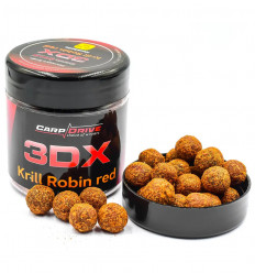 Бойлы насадочные Carp Drive 3DX Криль Робин Ред (Krill Robin Red) mix 12–14 мм, 100 г
