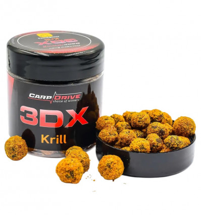 Бойлы насадочные Carp Drive 3DX Криль (Krill) mix 12–14 мм, 100 г