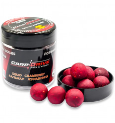 Бойлы насадочные растворимые Carp Drive Кальмар Клюква (Squid Cranberry), 100 г