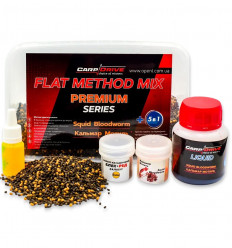 Флет метод мікс Carp Drive Squid Bloodworm (Кальмар Мотиль) Premium series 5 в 1