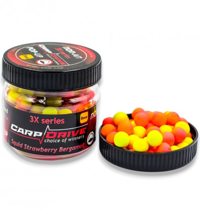 Поп-ап 3x series Squid Strawberry Bergamot (Кальмар Полуниця Бергамот) Carp Drive