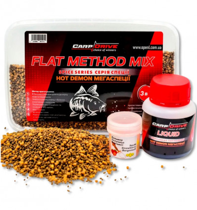 Флет метод мікс Carp Drive Hot Demon (Мегаспеції) Spice series 3 в 1
