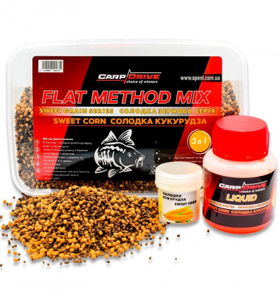 Флет метод микс Carp Drive Sweet Corn (Сладкая кукуруза) Sweet grain series 3 в