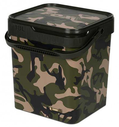 Відро для риболовлі з кришкою Fox Camo Bucket