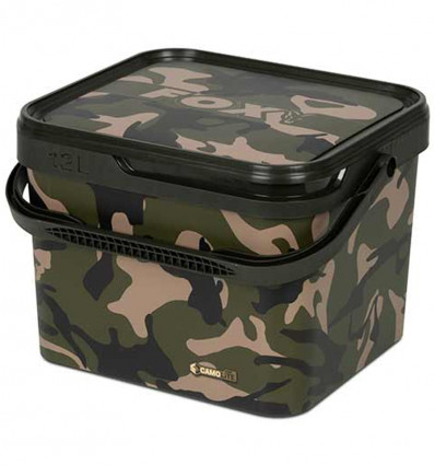 Ведро для рыбалки с крышкой Fox Camo Bucket