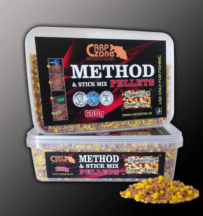 Метод-стик микс пеллетс Тигровый орех-Салдкая кукуруза Method & Stick Mix Pellets Tiger Nut-Sweet Corn 2-4mm 600g