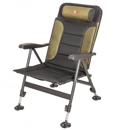 Рибальське крісло Carp Zoom Recliner 2in1 Mesh Armchair з підлокітниками