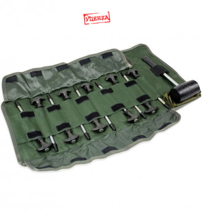 Уценка Колья для палатки + Молоток World4Carp Tent Peg Set + Hammer, 21,5 см. набор 10 шт