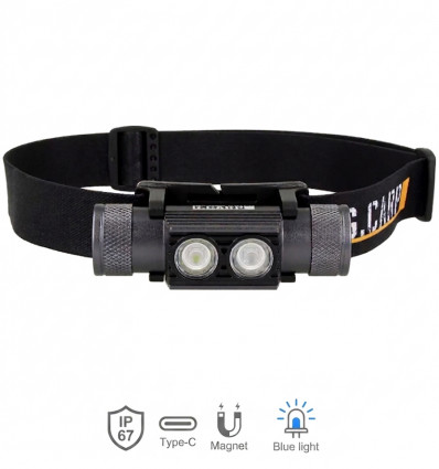 Фонарь налобный GC G.Carp Ti-Blue Headlight 400 lum