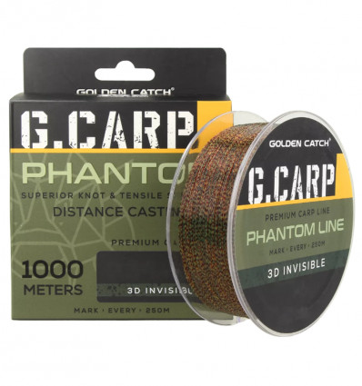 Волосінь GC G.Carp Phantom Line 1000м 3D Invisible