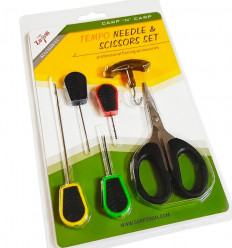 Набор иголок, сверла, затягивателя узлов и ножници Tempo Needle & Scissors Set