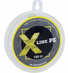 Шнур плетёный X Line PE 150 m Yellow