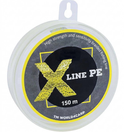 Шнур плетёный X Line PE 150 m Yellow