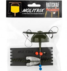 Готовый донный монтаж для ловли толстолоба Molitrix Батискаф на 2 крючка, 40 г