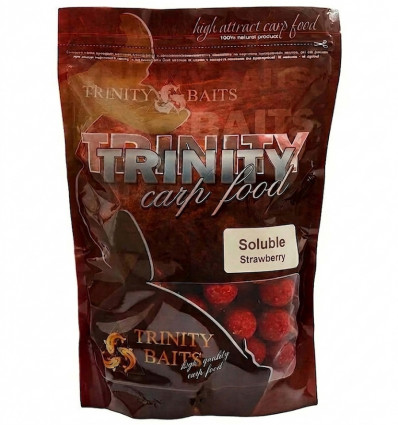 Бойли прикормочні розчинні Trinity Baits Sweet Strawberry 1 кг