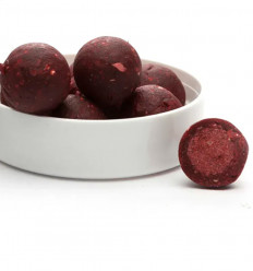 Бойли насадочні варені в розчинній оболонці Trinity Baits Double Strawberry 20→14 мм, 100 г