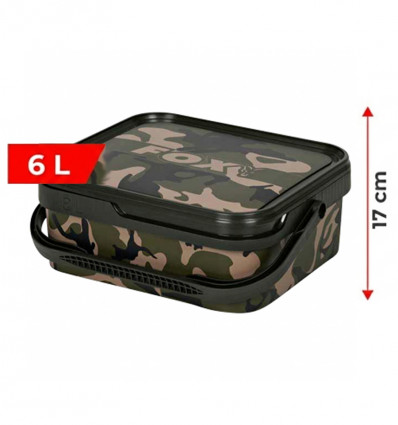 Ведро для рыбалки с крышкой Fox Camo Bucket