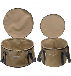Мягкое ведро для прикормки с крышкой World4Carp SOFT BUCKET Coyote