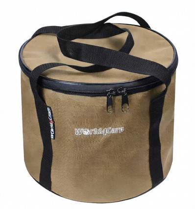 Мягкое ведро для прикормки с крышкой World4Carp SOFT BUCKET Coyote