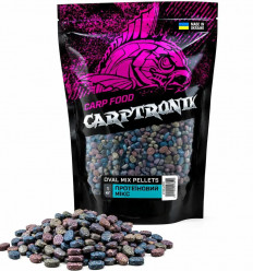 Пелетс Carptronik Oval Mix Протеїновий мікс 1 кг