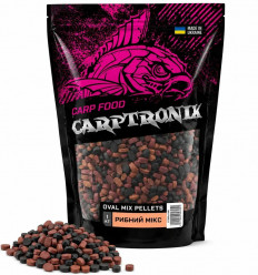 Пеллетс Carptronik Oval Mix Рыбный микс 1 кг